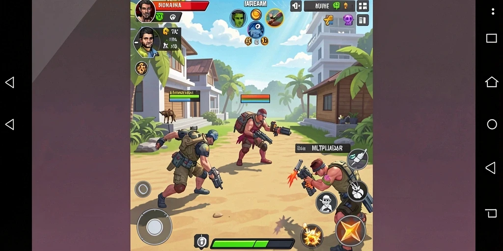 Screenshot 1: Tampilan level awal yang menantang.