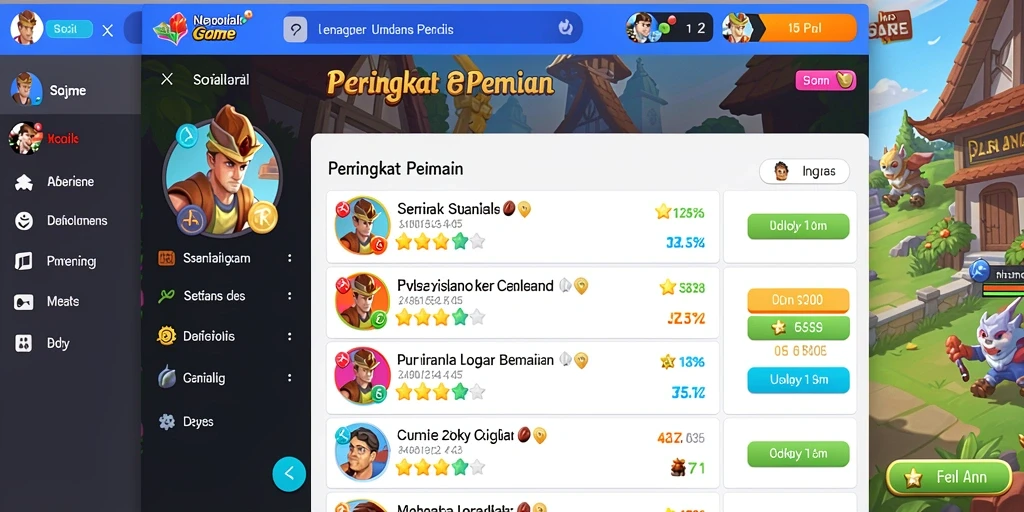 Tangkapan layar menampilkan karakter utama bertarung melawan monster.