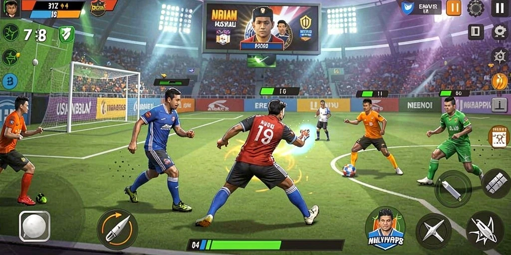 Tampilan awal permainan yang menarik dan penuh warna.