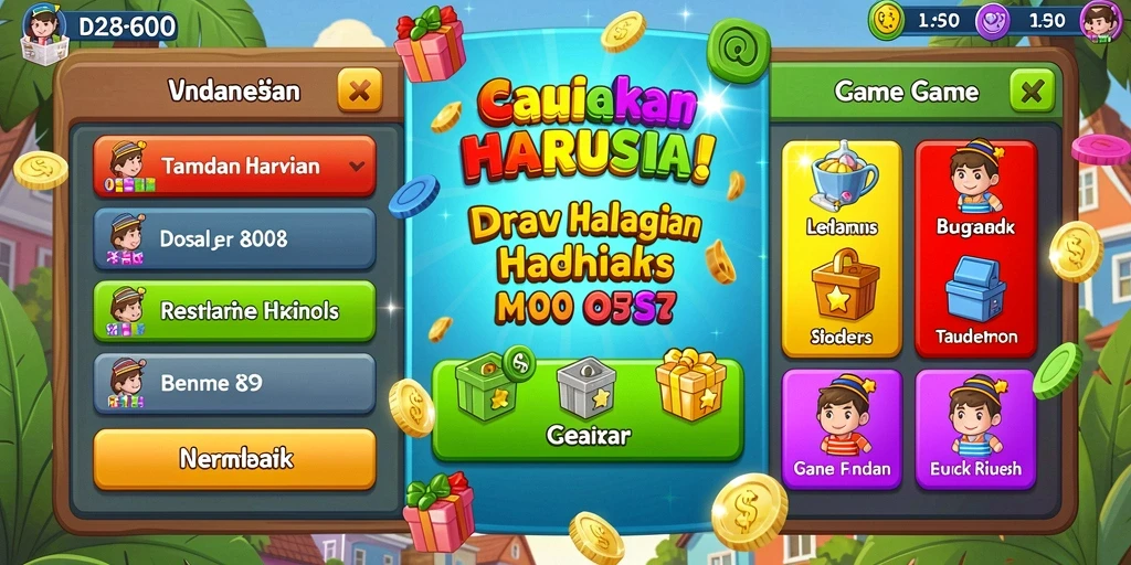 Tampilan awal yang menarik dan mengundang.