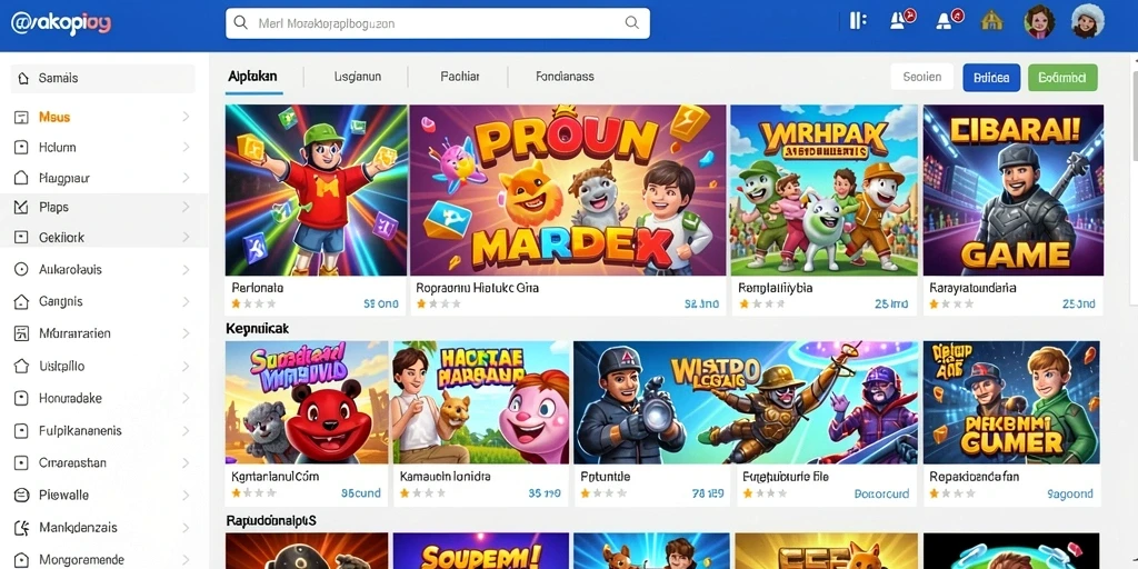 Tampilan awal game TOPIWANGI yang memikat.