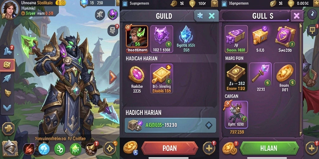 Screenshot menampilkan antarmuka permainan yang menarik.